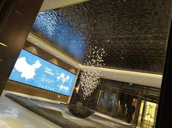 Foshan Manufacturer Water Ripple Pattern Mirrror Golden Color