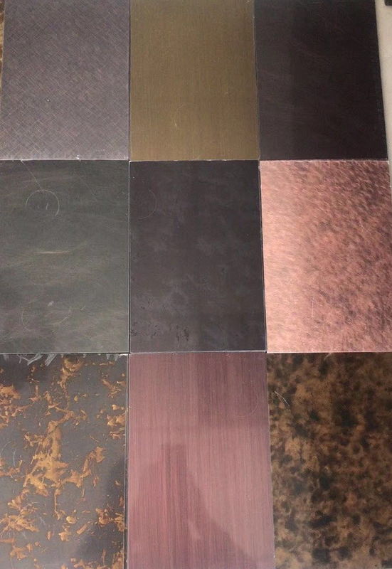Antique Bronze Surface Steel Sheet Plate For Screen Folding Partition