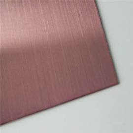 China Leading Manufacturer of Coloured Hairline Gold Finish, 304 Matt Finish Stainless Steel Sheet supplier