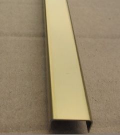 China 304 201 Polished Brushed Stainless Steel U Channel 10mm Glass Size Foshan Suppliers supplier