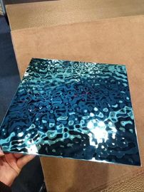 China 304 Embossed Blue Water Ripple Stainless Steel Sheet Factory Price Per Kg supplier