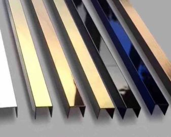 China China Stainless Steel U Channel Trim 3000mm Size For Window Handrail Glass supplier