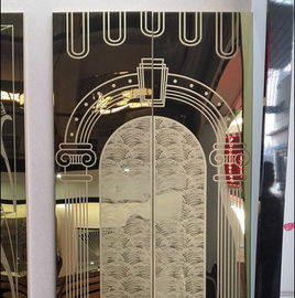 201 304 Cold Rolled Mirror 8k Etched Stainless Steel Color Sheet for Elevator Decoration supplier