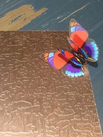 High quality etched finish  1219*2438mm Bronze 304 stainless steel sheets supplier