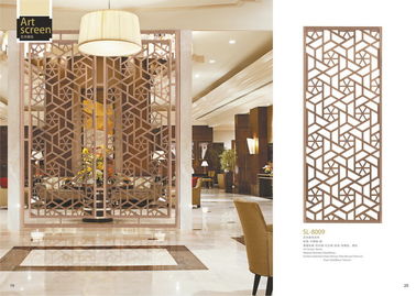 China Manufacturer Decorative Modern Design Metal Folding Screen Foom Dividers supplier