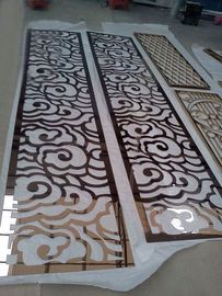 Stainless Steel Screen Partition Hotel Lobby Metal  Designs Wall Decorative Panel Qatar Dubai supplier