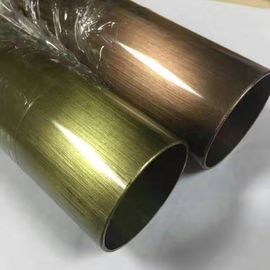 Colored  PVD Coating 6000mm Stainless Steel Pipes Tubes Manufacturer Factory Price supplier