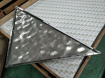 2019 Mirror Metal Steel Color Water Ripple Pattern 1500*3000 Stainless Steel Panel From Foshan Factory supplier