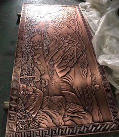 Engraving Carved  Custom Made Aluminum Ceiling And Wall Panel Wiith CNC Router supplier