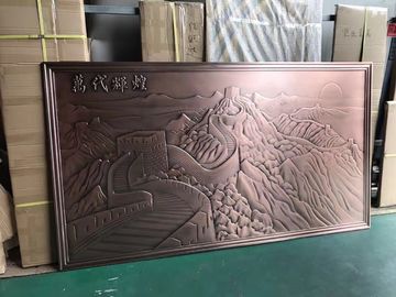 Engraving Carved  Custom Made Aluminum Ceiling And Wall Panel Wiith CNC Router supplier