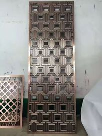 China 304 Golden Stainless Steel Decorative Screens Room Dividers Manufacturers supplier