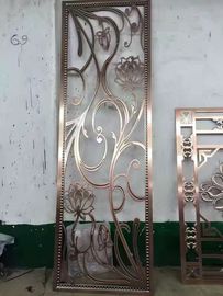 China 304 Golden Stainless Steel Decorative Screens Room Dividers Manufacturers supplier