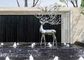 2020 China Stainless Steel Elk Wapiti Metal Sculptures For Garden Wall Art supplier