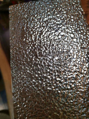 Custom Made 304 316l Hammered Pattern Stainless Steel Sheets For Villa Hotel Cladding Wall
